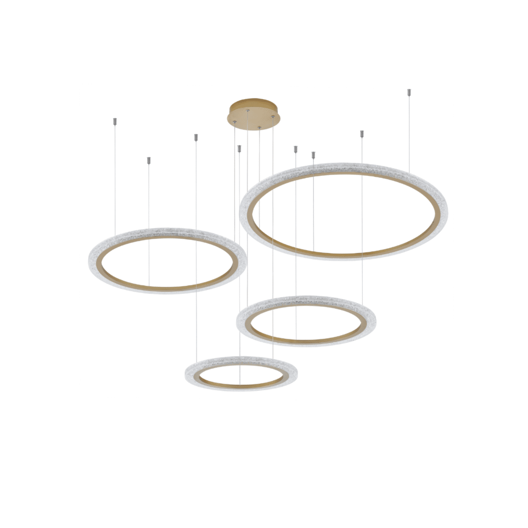 Pendente Led Aspectral - PL-9742 Dourado